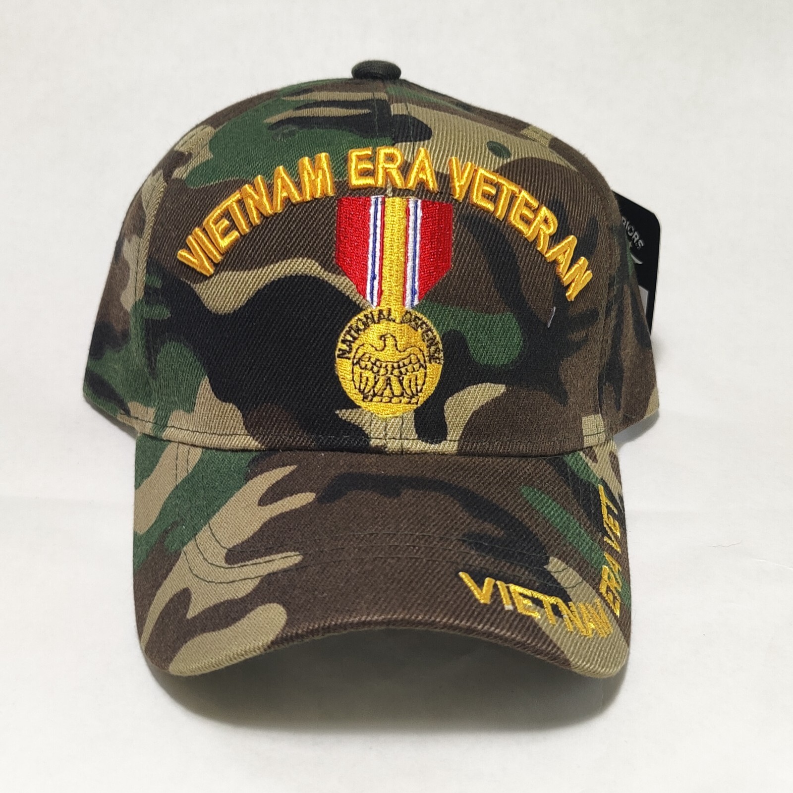Vietnam War Jungle Camo Medal Adjustable Acrylic Baseball Cap New with Tag