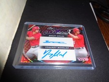 Brady House Yhandy Morales 2022 Leaf Vivid DUAL ROOKIE AUTO RED MOJO SSP # 1/8 !