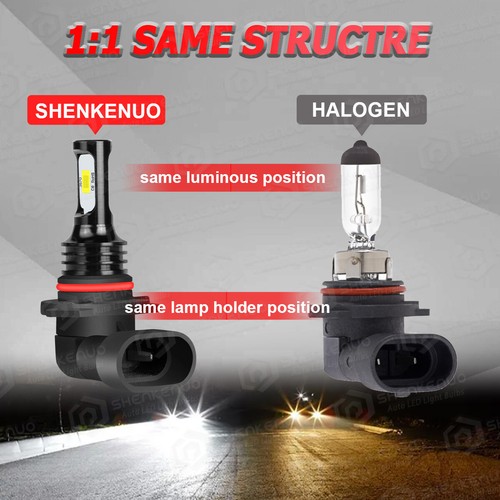 4x LED Combo 9005 9006 Headlight Bulbs High Low Beam Kit 6500K Xenon White - Picture 4 of 11