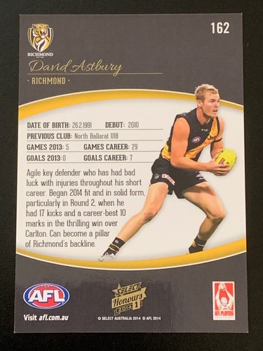 SELECT 2014 AFL HONOURS 1 COMMON CARDS - PICK YOUR CARD - Picture 303 of 311
