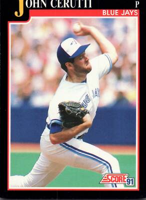 1991 Score # 786  John Cerutti Toronto Blue Jays