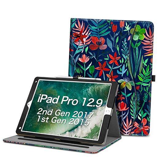 2017/2015 iPad Pro 12.9 Case - Multi-Angle Stand for 1st Gen & Jungle Night Design