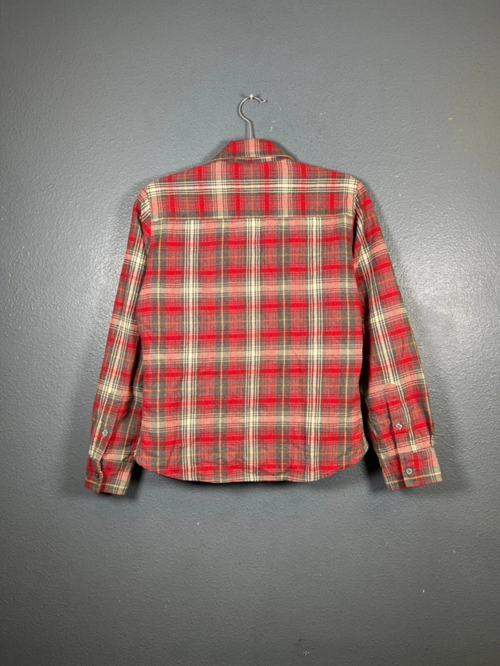 polo jeans co. Ralph Lauren talla S Camisa aislante cremallera completa vintage rayas rojas Foto 2 de 4