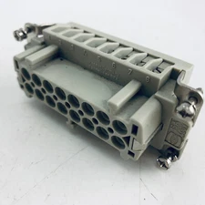 HARTING 09330162701 16 pole female insert for Han series. Screw termination
