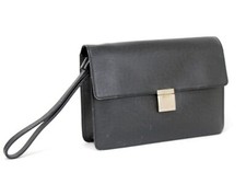 LOUIS VUITTON Selenga Business Taiga Leather Clutch Men's Bag Spain Used