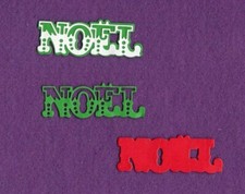 NOEL WITH BACKGROUND Christmas die cuts scrapbook cards
