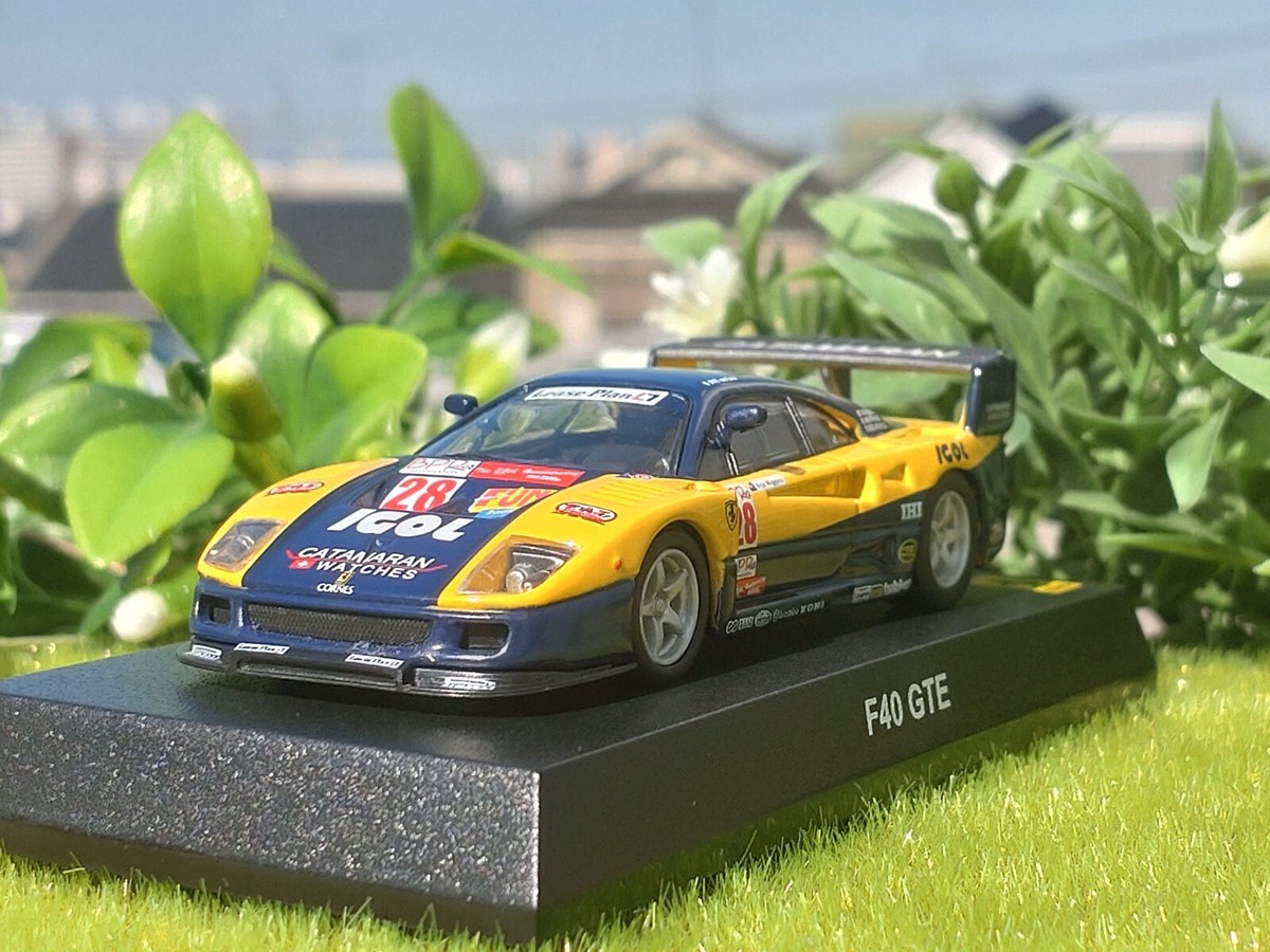 Ferrari / F40 GTE / No.28 / 1/64 Diecast Car / Kyosho | eBay