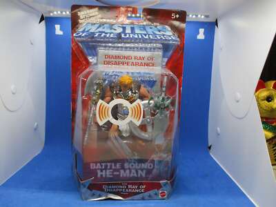 Masters Of The Universe 200x BATTLE SOUND HE-MAN 6  Figure MOTU 2002 NEW MIB