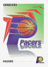 1991-92 SKYBOX NBA BASKETBALL INDIANA PACERS LOGO TEAM CARD INSERT #361 VINTAGE