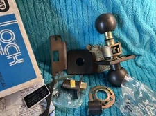 Vintage 60s Russwin Andover Orbit Style Door Lock Set Latch Strike #1