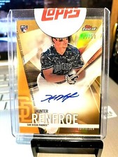 2017 HUNTER RENFROE #2/50 TOPPS FINEST ROOKIE GOLD REFRACTOR SEALED GEM.