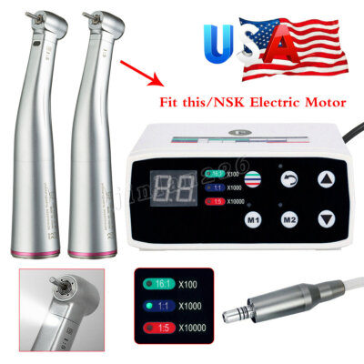 NSK Style Dental Brushless LED Electric Micro Motor/1:5 Increasing Handpiece UA
