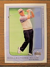 JACK NICKLAUS 2002 UD COLLECTOR'S CLUB EXCLUSIVE INSERT CARD #PGA-4  GOLF LEGEND