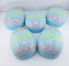 Easter Egg Empty Tins, Easter Design, 5 count-FREE SHIPPING, NEW