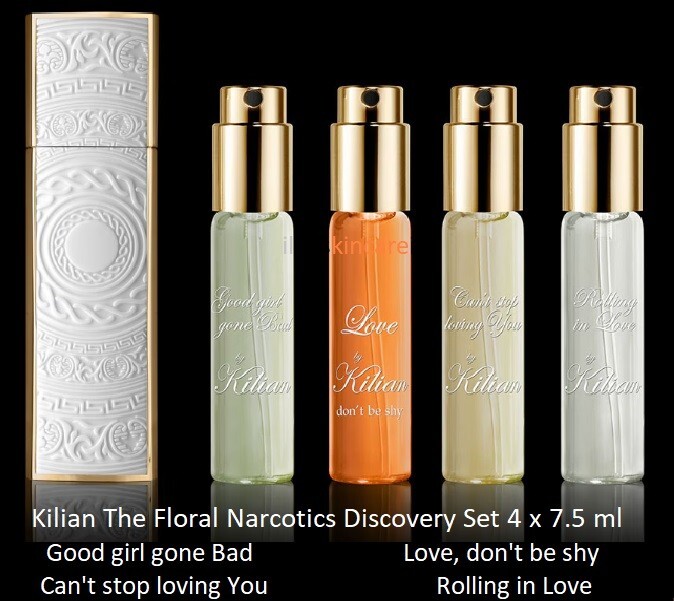 Kilian PARIS The Floral Narcotics Discovery Set- 4 x 7.5 ml New