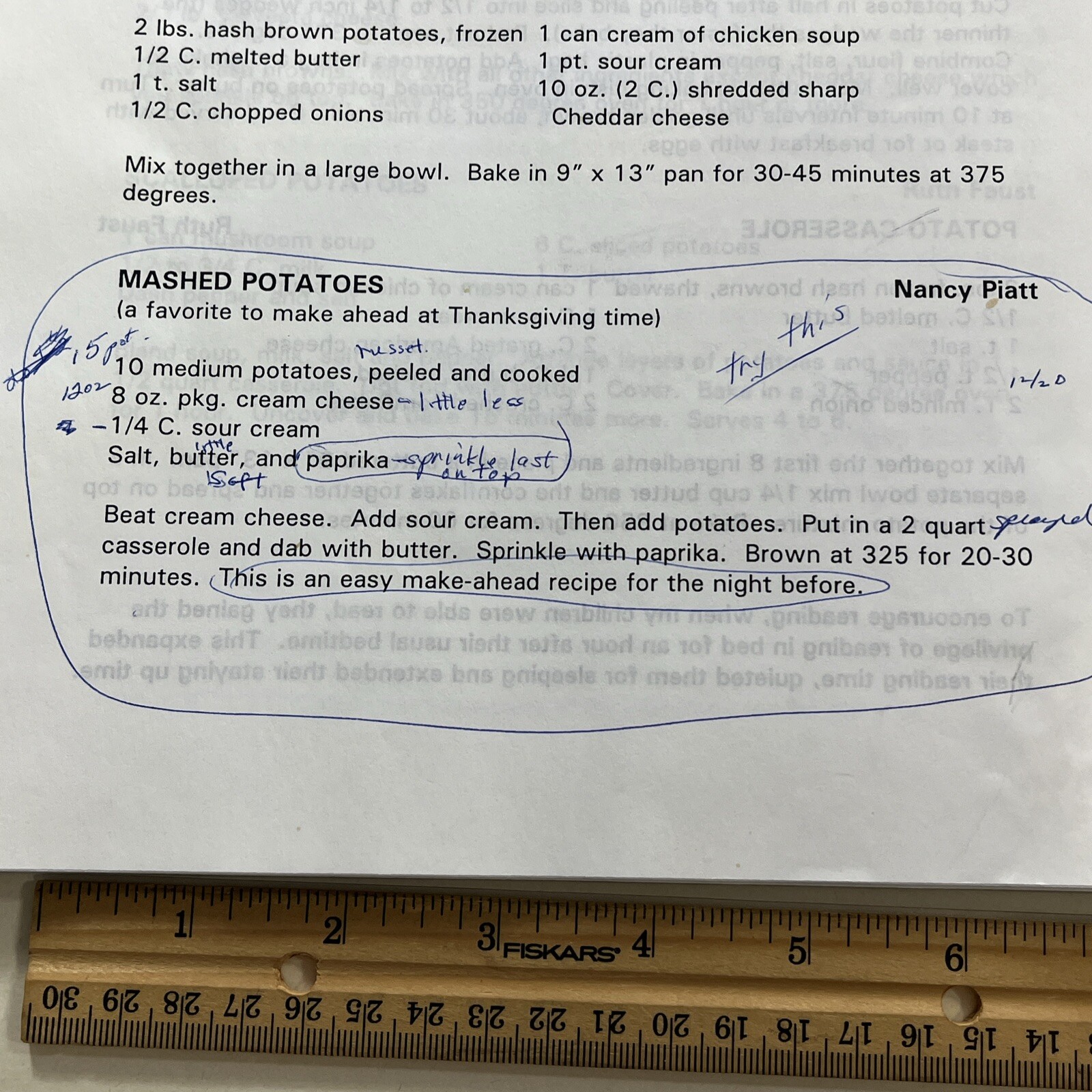 West Des Moines Iowa IA cookbook hot dish casserole brownie dessert