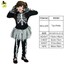thumbnail 4 - Girl's Black Skeleton Costumes Kid's Dark Skull Cosplay Sets for Halloween Party