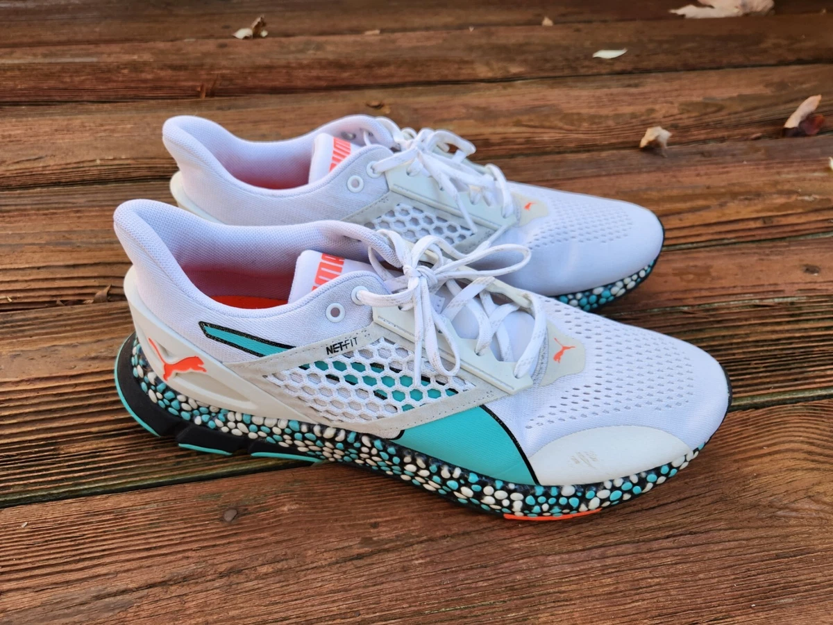 Size 10.5 PUMA Hybrid Astro Men s Shoes 192799 02 White Blue