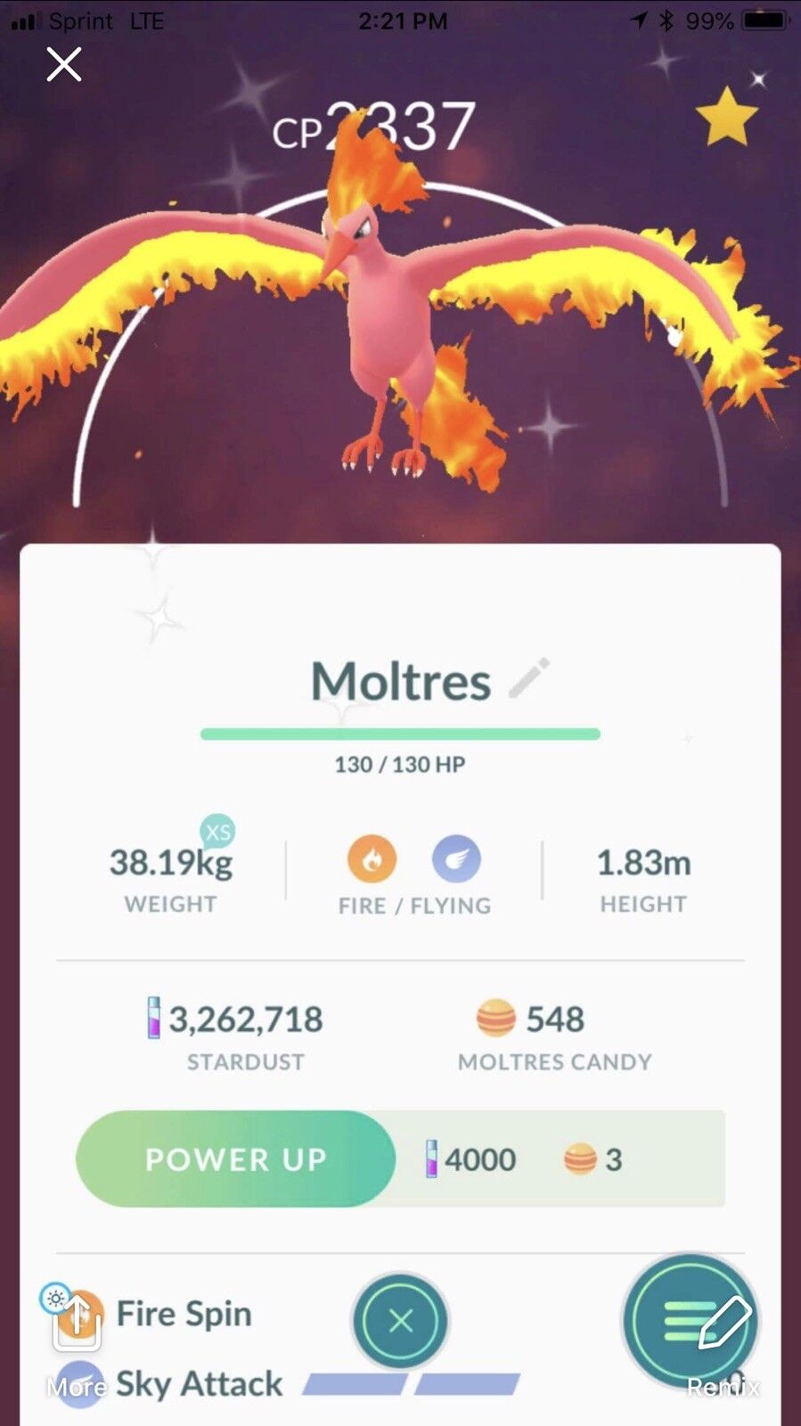 Shiny Moltres Has Arrived On Pokemon Go