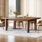 63-Inch Rectangular Dining Table for 4-6, Large Farmhouse Kitchen Dinner Table