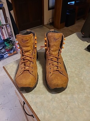 Danner Stronghold Men's 6'' Leather Waterproof Steel Toe Boot Brown Sz 9 