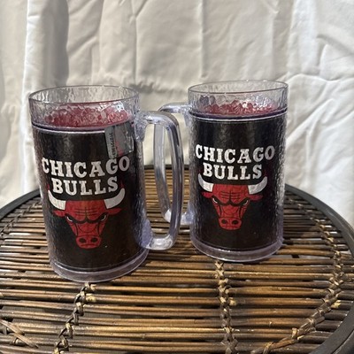 2 Vintage Thermo-Serv Chicago Bulls Stein Made In USA  NEW