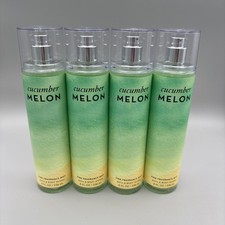 Lot of 4 Bath  Body Works Cucumber Melon Fine Fragrance Mist Spray 8oz NEW