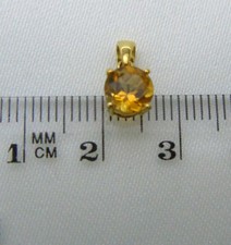 750  Gold 18 K - Citrin Anhänger gelb/orange -  neuwertig