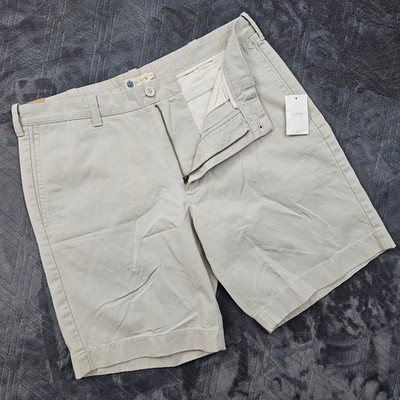 NEW J.Crew Gramercy Short Mens 35W Beige 9'' Inseam Cotton Twill Chino Preppy