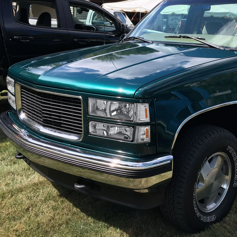 Corner Lights Fits 1994-1998 GMC Yukon Sierra C/K C10 Clear Turn Signal Lamp 4PC Foto 2 de 4