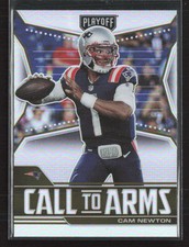 2021 Panini Playoff #CA-CNE Cam Newton Call to Arms Silver Patriots (R)