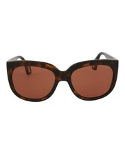 Gucci Womens Square/Rectangle Havana Havana Brown Fashion Designer Eyewear