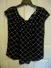 Women's XL,  Blouse Top, Cap Sleeve, Lauren Conrad