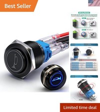 Efficient 16MM Momentary Push Button Switch with Rating for Car Accessories