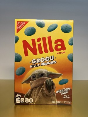   New Nabisco NILLA GROGU Nummies Star Wars Mandalorian Blue Crackers 11oz