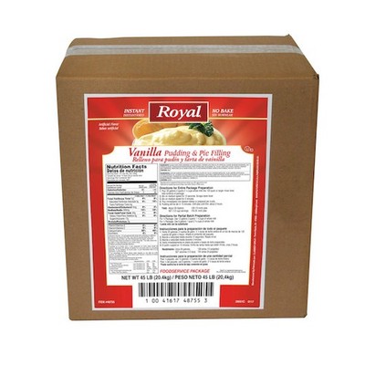 Royal Vanilla Flavored Instant Pudding Mix & Pie Filling, 45 Pounds