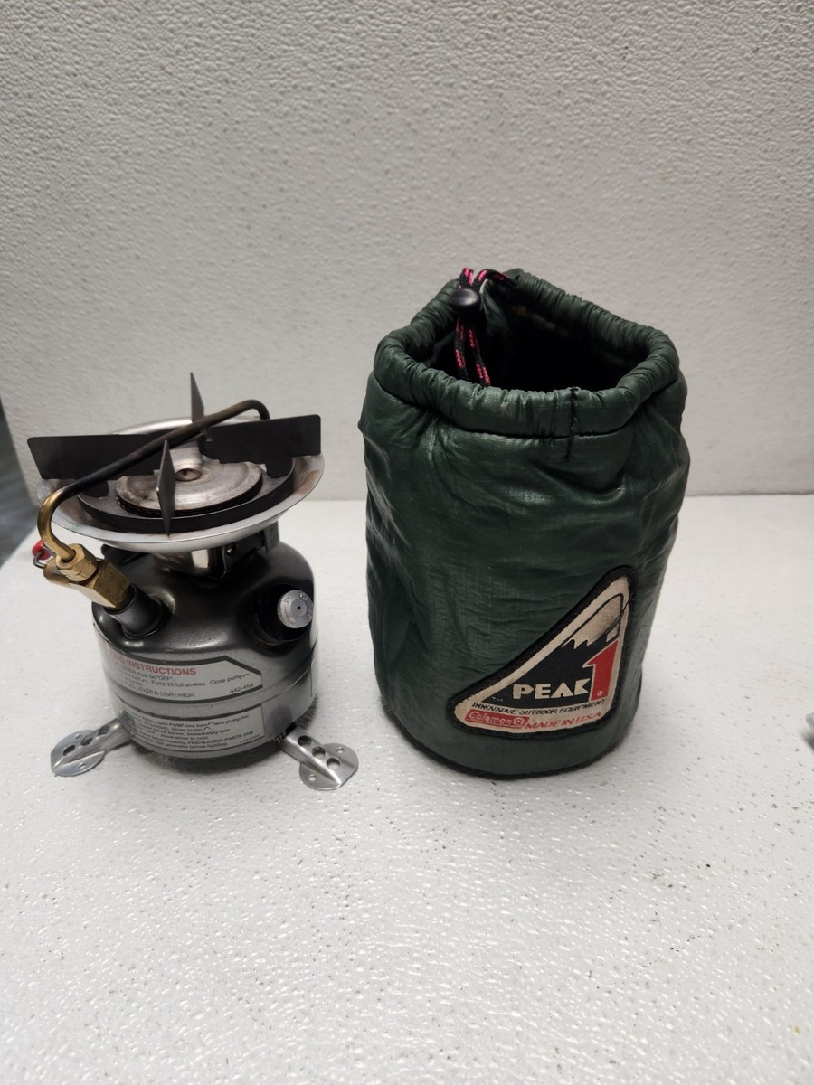 Coleman Feather Stove 442 良品 COLEMAN DUAL FUEL FEATHER MODEL 442 STOVE With Nylon padded bag 1