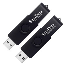 USB Flash Drives 8GB 2 Pack Thumb Memory Stick Jump Drive with LED Light Black
