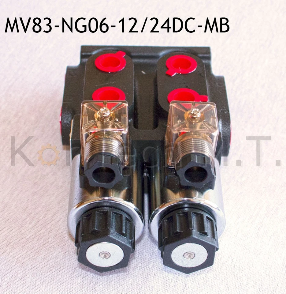 Hydraulic Solenoid Valve 8/3 Way Valve NG06 12V DC Monoblock - Includes Plug - Image 4 of 4
