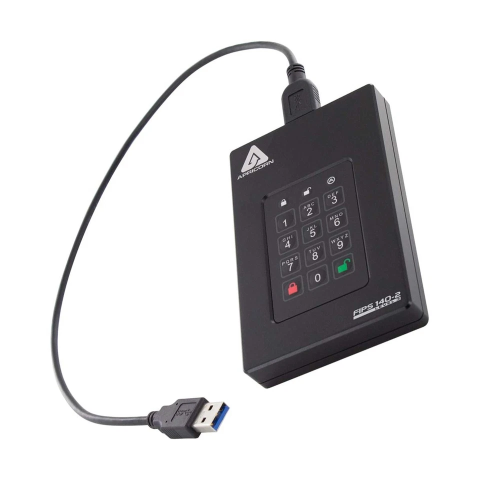 Apricorn 5TB & 2TB FIPS Encrypted USB Drives with PIN Access Bundle - Image 4 of 4