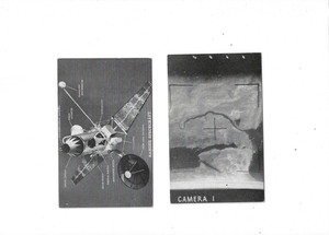 2 Exhibit Cards - 1960's Exhibit Supply Co. Exhibit Cards NASA Card # 8 & 9