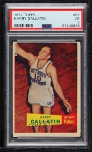 1957-58 Topps Harry Gallatin #62 PSA 3 Rookie RC HOF