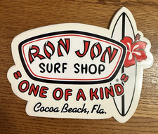Ron Jon Surf Shop One of a Kind Cocoa Beach Florida Surfboard Hibiscus Sticker