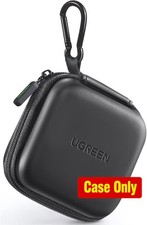 Black Waterproof Pouch for AirPods Pro and Earphones, Case Holder with Carabiner