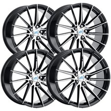 Set Of 4 Mach Euro Concave Me.19 20x8.5 5x120 35mm Blackmachined Wheels Rims Set Of 4 Mach Euro Concave Me.19 20x8.5 5x120 35mm Blackmachined Wheels Rims