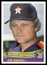 Joe Niekro 1984 Donruss #110 Houston Astros MLB READ FREE SHIPPING AutographDen