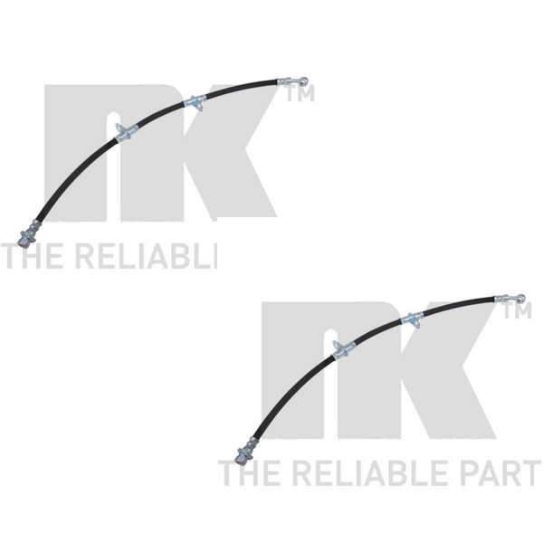 2X NK Bremsschlauch Links Rechts FüR Honda Civic VI Hatchback EJ EK CRX II-image