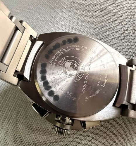 Citizen Attesa H810-T015581 Eco-Drive Titane Chronographe Blk Solaire Montre - Photo 5 sur 5