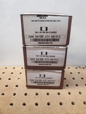 M6 Grade 8 Zinc Hex Nuts Box of 500, 3 Boxes