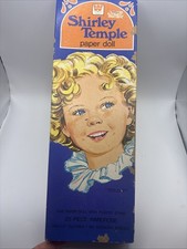 1976 Whitman Doll Shirley Temple Paper Doll with 23 Piece Wardrobe Set In Box